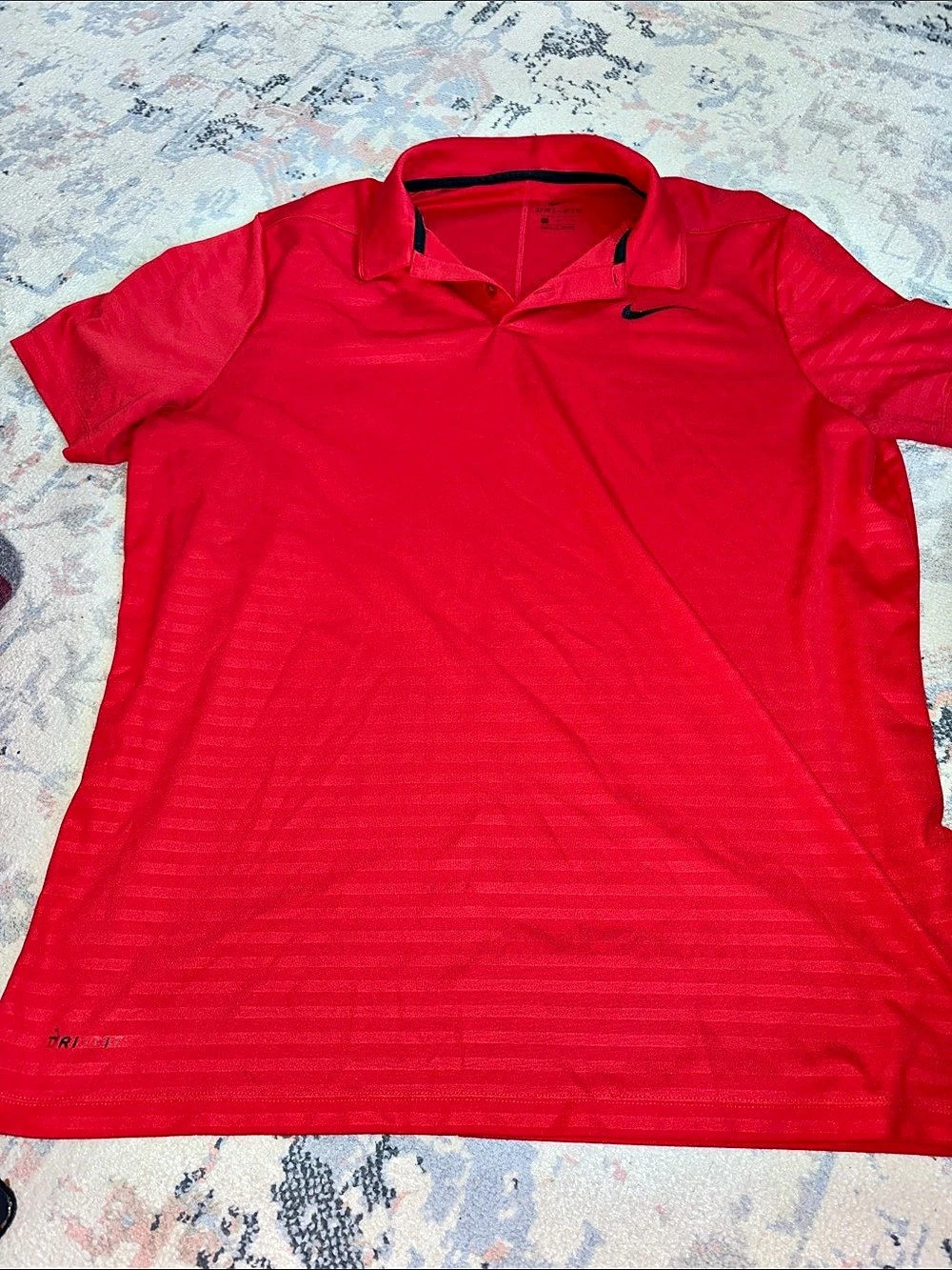 Nike Dri-FIT Red Men's Polo Size XL